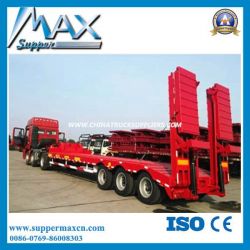 Heavy Duty 3 Axle Low Flatbed Semi Trailer for Sale