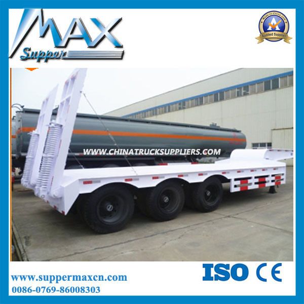 4 Axle 45-65t Flat Low Bed Semi Trailer 