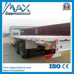 2 Axle 80-100t Dolly Flat Lowbed Semi Trailer