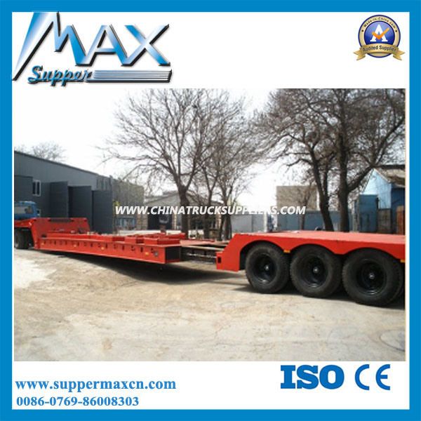 3 Axle 50t Flat Low Bed Semi Trailer 