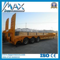 12m 3 Axle Lowbed Lowboy Semi Trailer