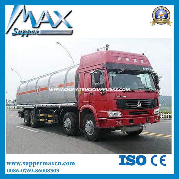 HOWO Oil Tank Truck 30-35m3 Heavy Oil Tank Truck 8X4 Oil Tank Truck Fuel Truck Capacity 