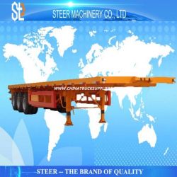 Bulk Cargo Transport Use Flatbed Container Semitrailer