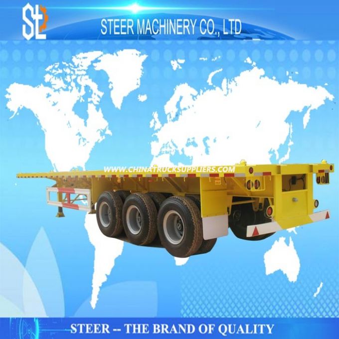 Cargo Transport Container Flatbed Trailer for Road Transporting 