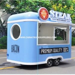 2018 New Outlook Mobile Food Trailer for Sale Ce Approved