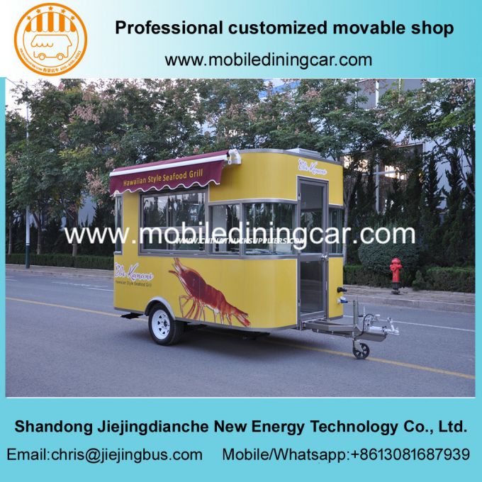 Customized Mobile Food Trtailer with Ce in China 