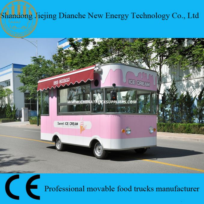 Four Wheels Electric Ice Cream Car with High Quaiity 