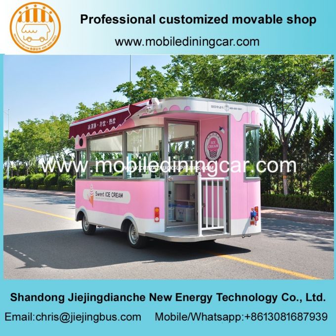 Customized Ice Cream Vending Truck Mobile Food 