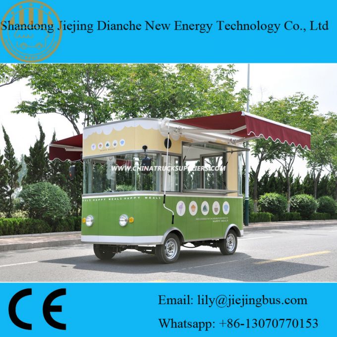 Patented Electric Movable Lunch Truck for Sale with 4 Pieces Battery (CE) 