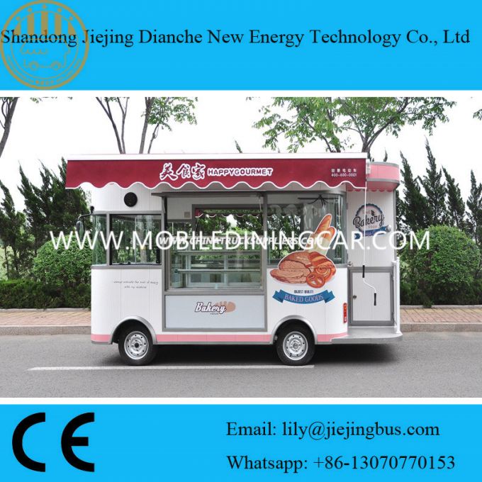 Original Disigned Mobile Food Trucks for Sale with Automatic Displaying Cabinet 