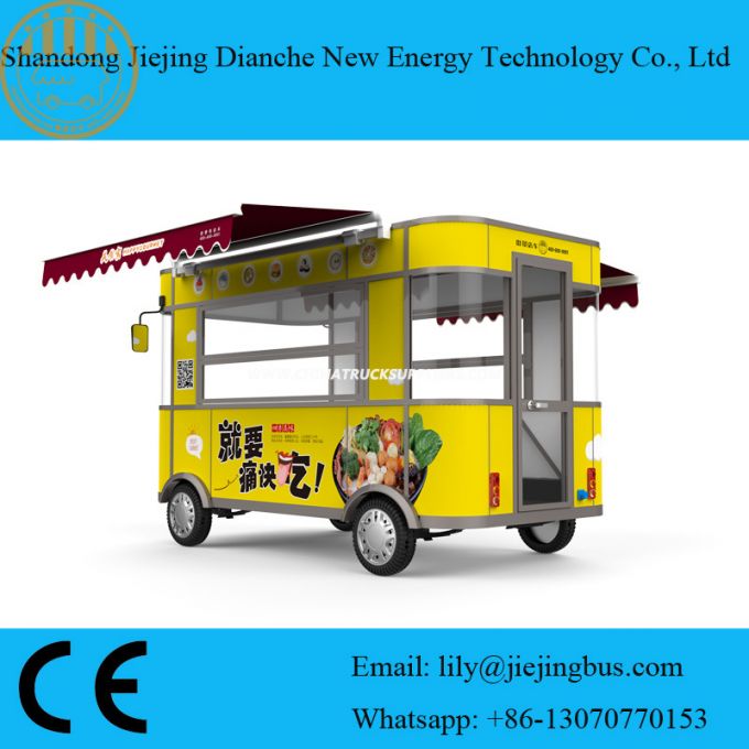 Double Shelter Fresh Food Truck for Small Vendors with Ce Certificates 