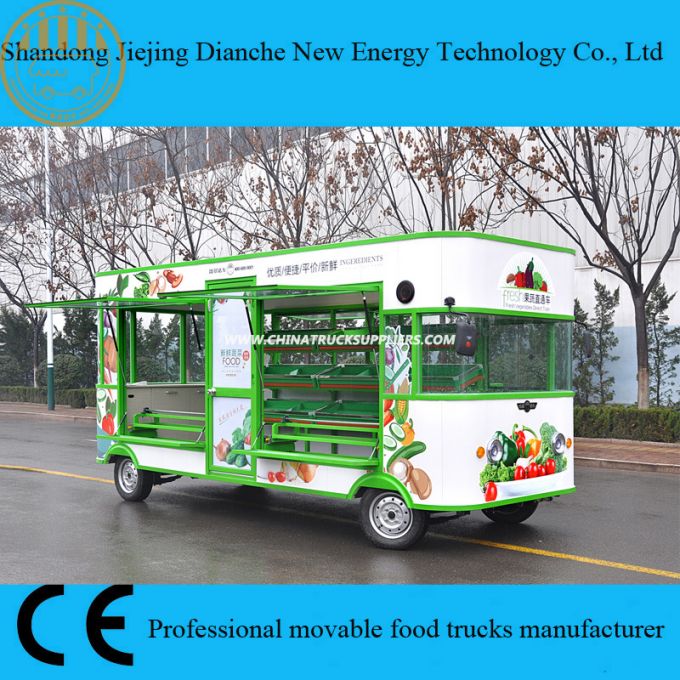 Green Fruit and Vegetable Mobile Vending Trucks for Sale 