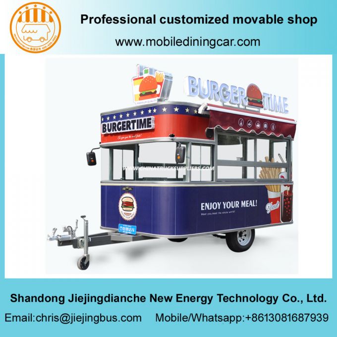 Popular Food Trailer with Kitchen Equipment for Sale 