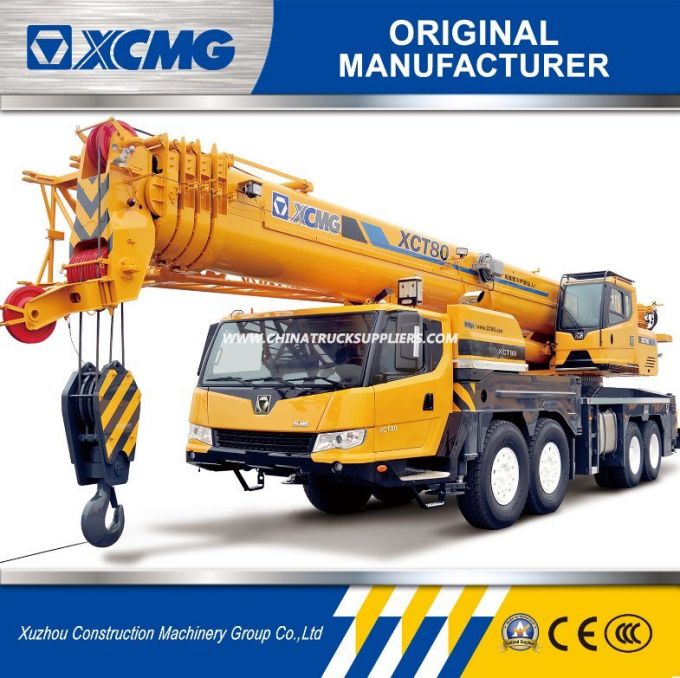 XCMG Official Manufacturer Xct80 80ton Truck Crane for Sale 