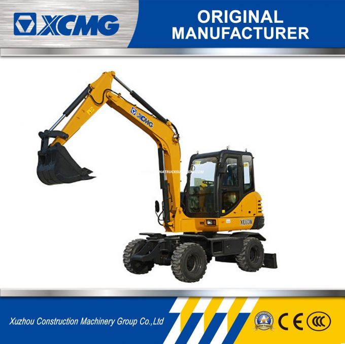 XCMG Official Xe60W 6ton Wheel Excavator (more models for sale) 