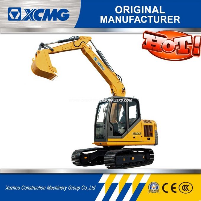 XCMG Official Manufacturer Xe80CB Hydraulic Excavator Price 