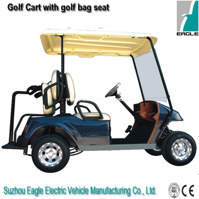 Golf Car with Rear Golf Bag Seat 