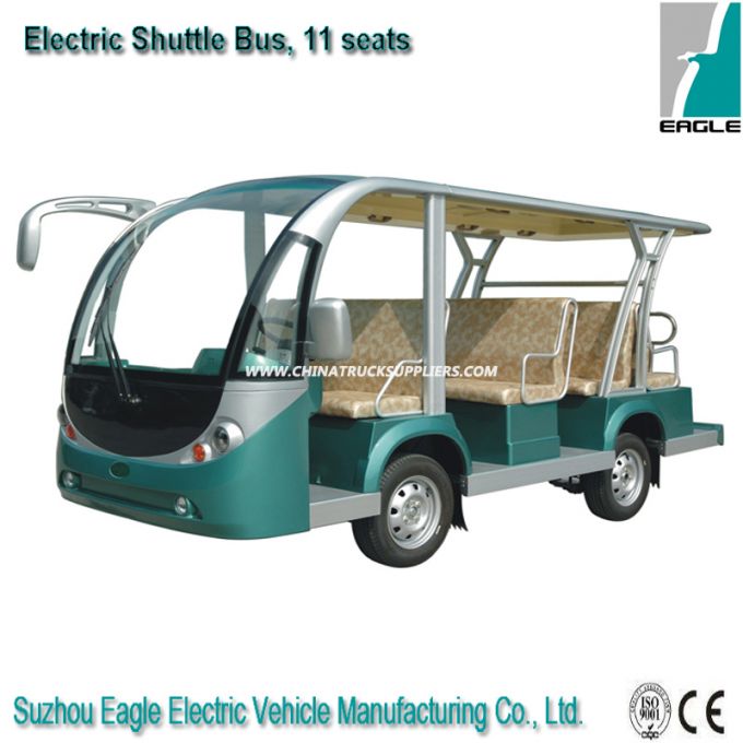 Electric Shuttle Personnel Carrier, Electric Vehicle with 11 Seats 