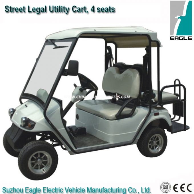 Street Legal Utilty Cart with Rear Flip Flop Seat 