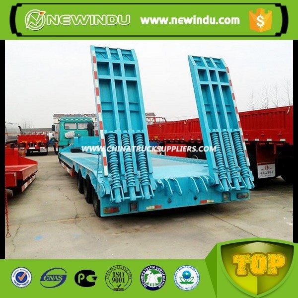 2 Alxes 40 Tons Flatbed Semi Trailer 