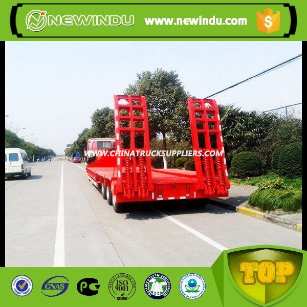 New China Brand 60 Tons Flatbed Semi Trailer 