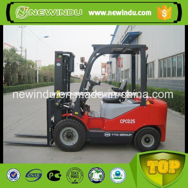 Top Sale New Lifting Yto Forklift Equipment Cpcd25 Price 