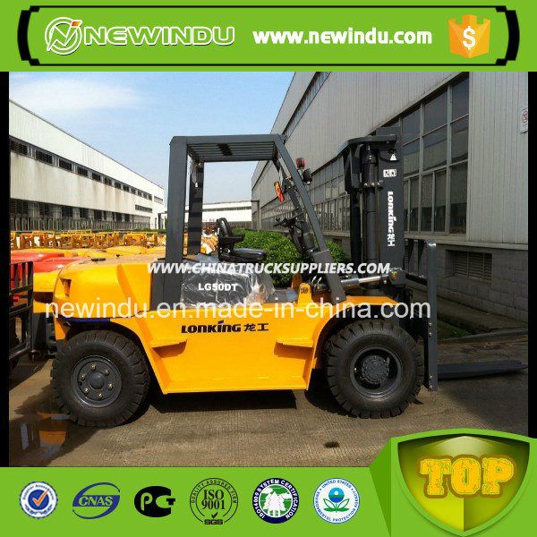 Small New Lifting Lonking Diesel Forklift Machine LG50dt Price 