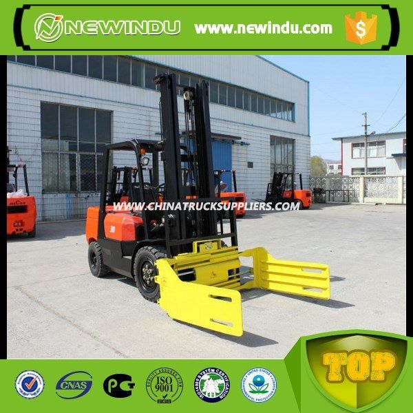 Heli 2ton Diesel Forklift with Bale Clamps 