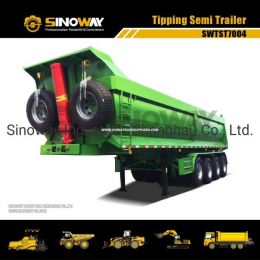 70 Ton Capacity Tipper Semi Trailer/4 Axles Dumper Semi-Trailer