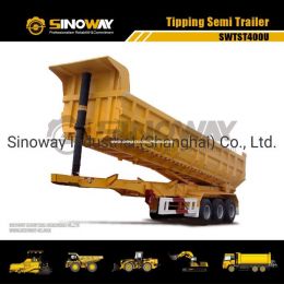 40 Ton Capacity Dumping Semi-Trailer/ U Type Body Tipper Semi-Trailer