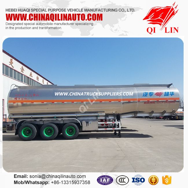 2019 New Style Aluminum Alloy Material 45cbm Fuel Tanker 