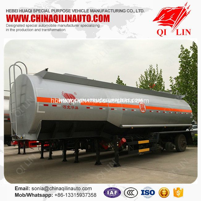 11100mm*2500mm*3990mm Chemical Liquids Tanker Semi Trailer for Sale 