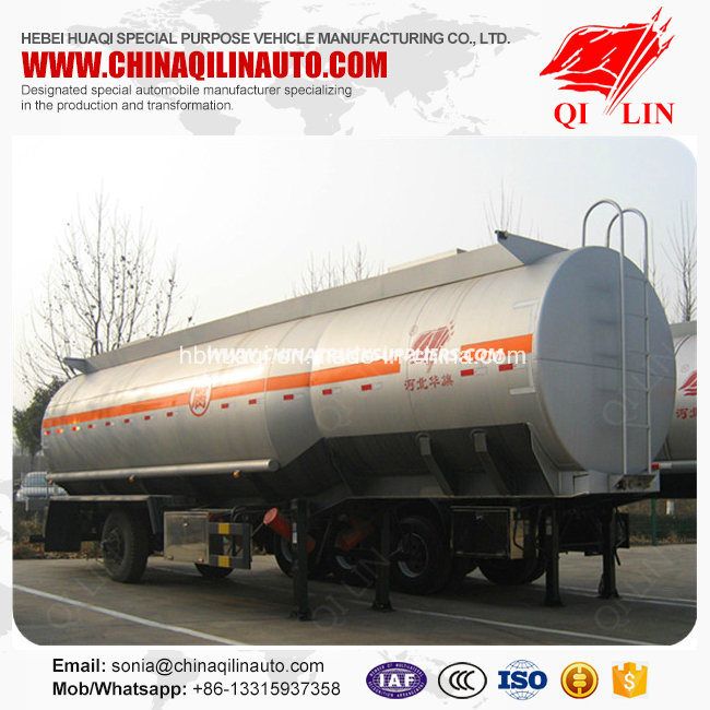 36cbm Capacity Corrosive Liquids Transport Tanker Semi Trailer 