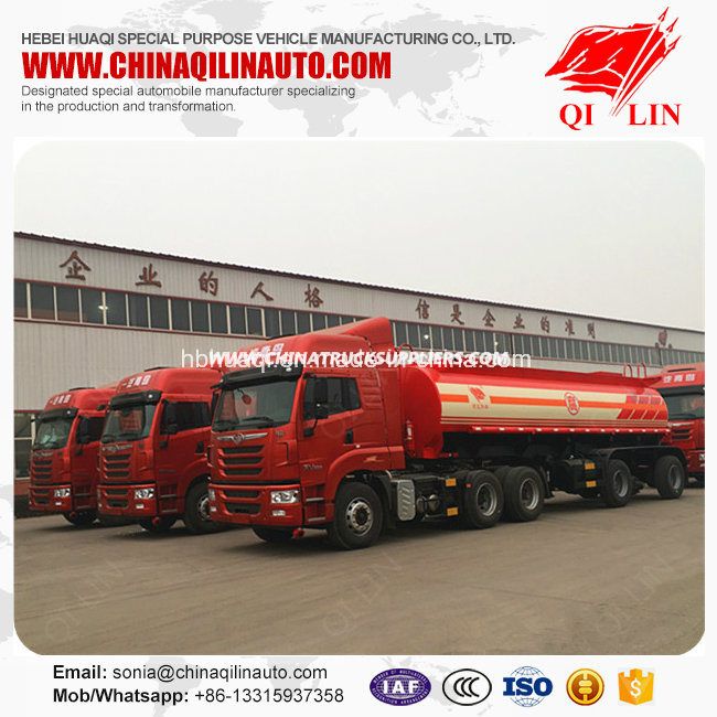 Stainless Steel Tare Weight 8t Sulfuric Acid Tanker Trailer 