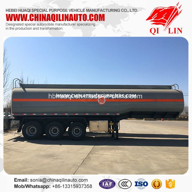 40cbm Tanker Semi Trailer for Petroleum / Diesel / Gasoline Loading 