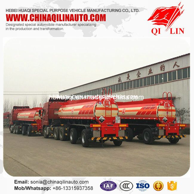 Widely Used Chemical Liquids Tanker Semi Trailer with ABS System 