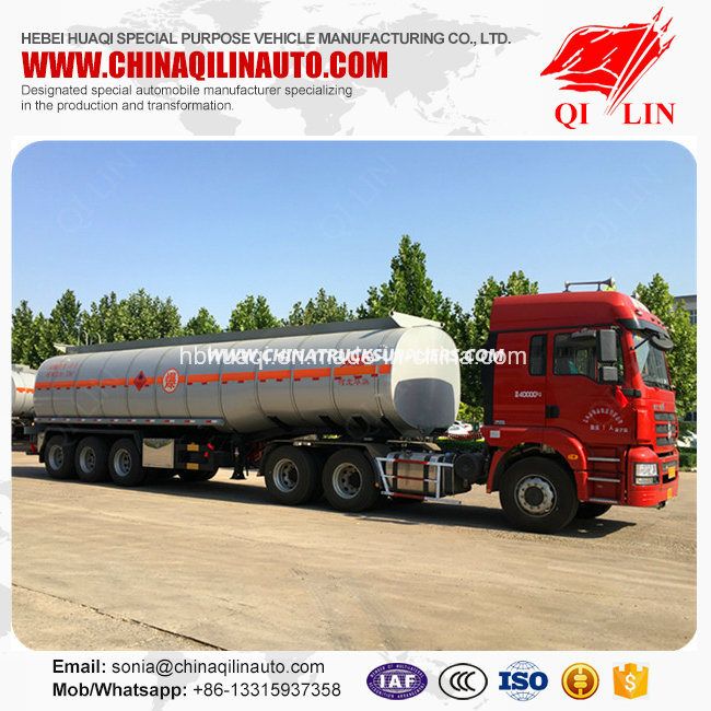 Pitch Transport Tanker Semi Trailer with Insulating Layer 