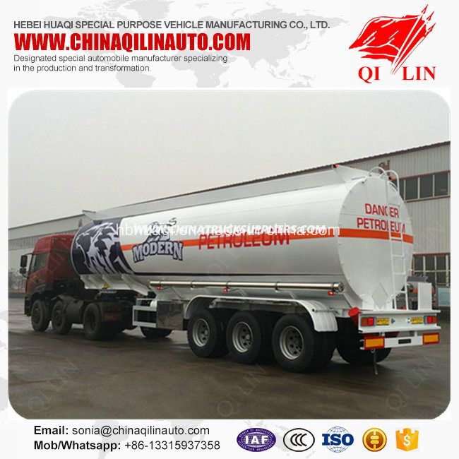 3 Compartments Aluminum Alloy Fuel Tanker Semi Trailer for Africa 