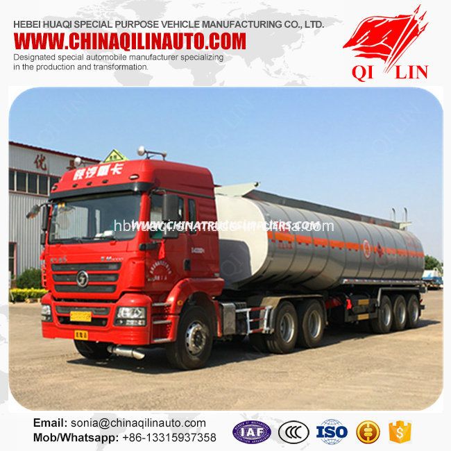 Tare Weight 10 Tons Bitumen Load Tanker Semi Trailer 