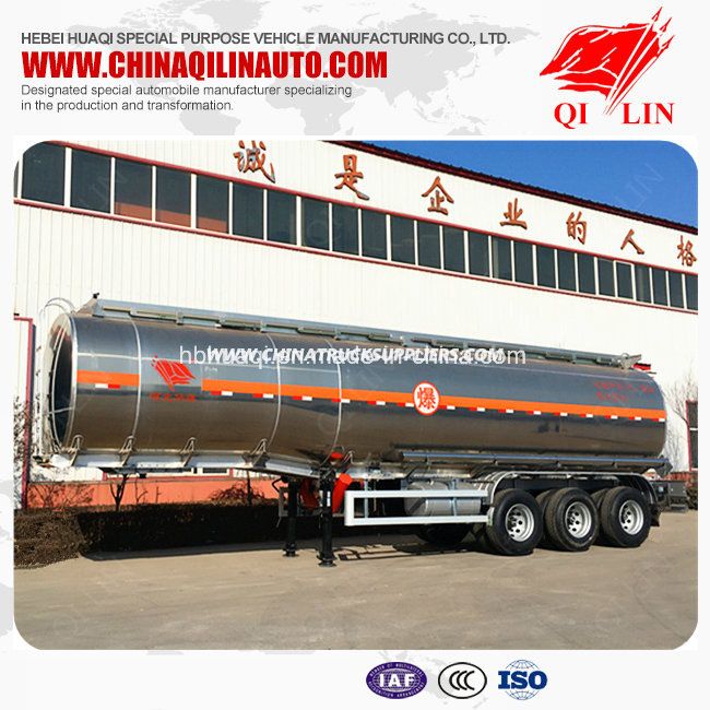 China Manufacture 40000 Liters Aluminum Alloy Oil Tanker Trailer 