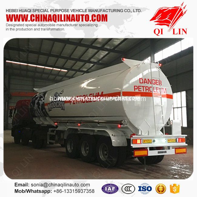 Overall Dimension 11500mm*2500mm*3800mm Fuel Tanker Semi Trailer for Sale 