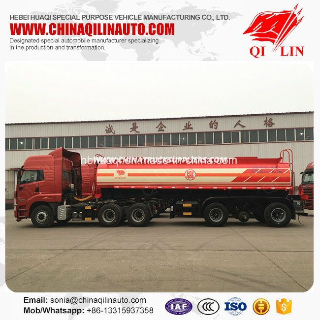 Stainless Steel Corrosive Liquids Storage Tanker Semi Trailer 