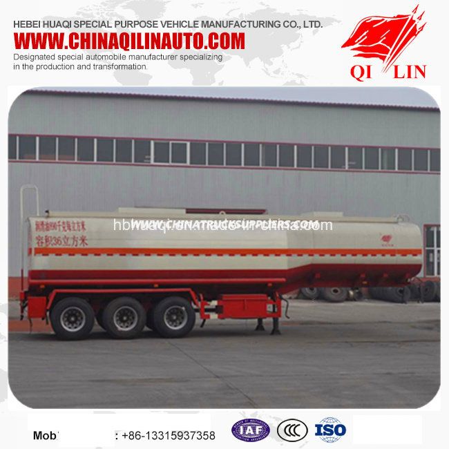 Overall Dimension 11300mm*2500mm*3900mm Oil Tanker Semi Trailer for Sale 