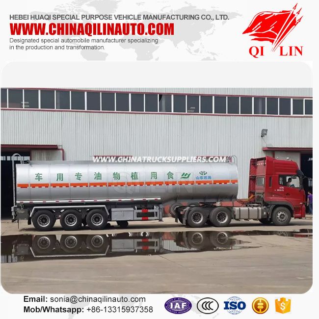 35000 Liters Factory Price Cooking Oil Tank Semi Trailer 