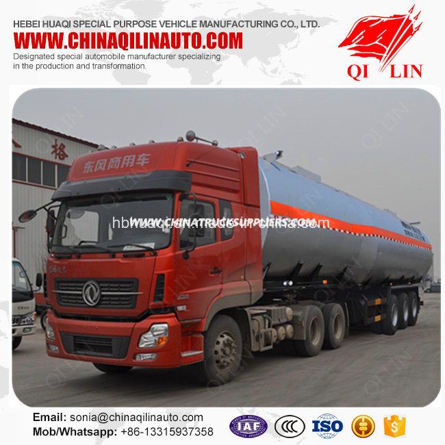 China Qilin Brand Chemical Liquid Tanker Semi Trailer for Sale 