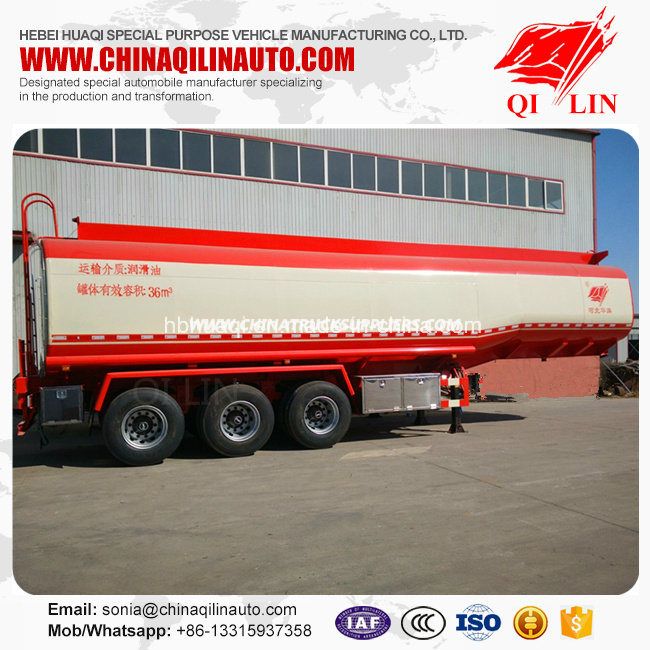 High Quality Tanker Semi Trailer for Lubricating Oil Loading 