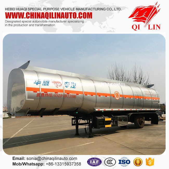 3 Axles Oil Tank Semi Trailer with Single Compartment 