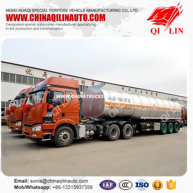 Large Capacity Coal Tar Transportation Tanker Trailer for Sale 