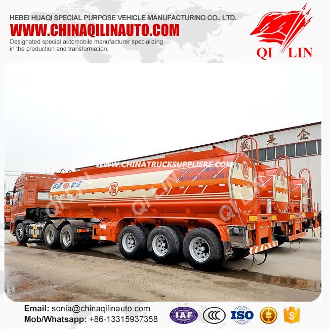 Heavy Duty Caustic Tank Semi Trailer with Wabco ABS System 