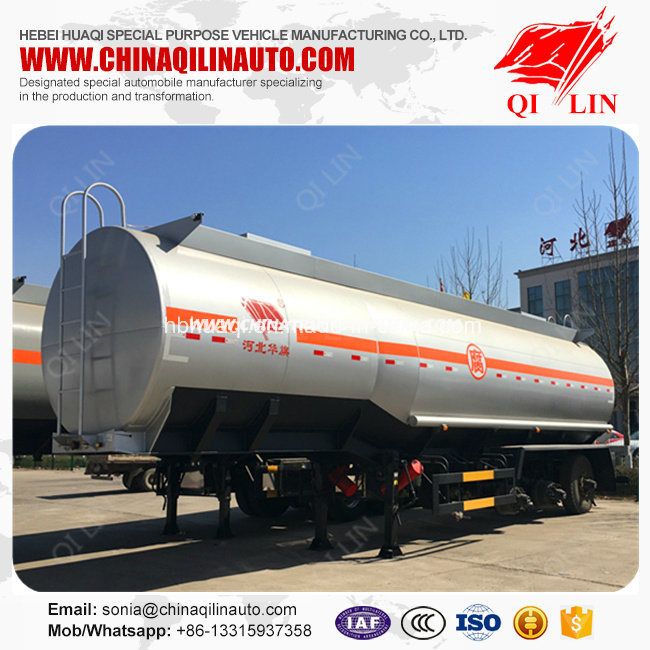 Q235 Steel Plate Tanker Semi Trailer Loading Ammonium Hydroxide 